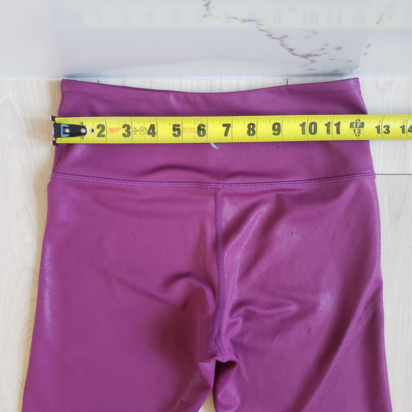 Zyia Active Leggings Womens 4 Pink Capri Mid Rise Side Pocket - Picture 4 of 6